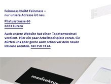 Tablet Screenshot of feinmass.ch